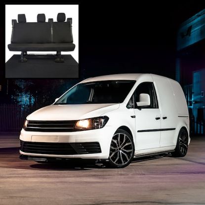 UK Custom Covers VW Caddy Maxi-Life (Inc. Kombi) Cotton-Backed 2nd Row Seat Covers (2008-2020)