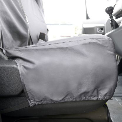 Picture of UK Custom Covers Citroen Dispatch Cotton-Backed Front & Rear Seat Covers (2016 Onwards) Grey - Front Single/Double NO Pull Down Tray | SC367G-422G