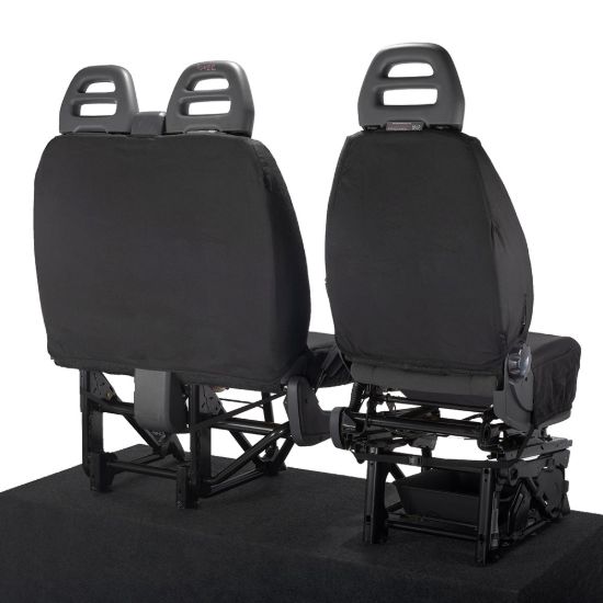Picture of UK Custom Covers Citroen Relay Cotton-Backed Front Seat Covers (2006-2022) - With Pull Down Tray | SC380B