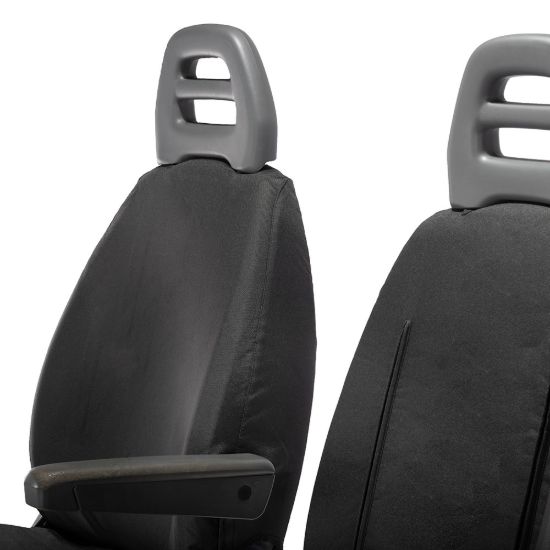 Picture of UK Custom Covers Citroen Relay Cotton-Backed Front Seat Covers (2006-2022) - With Pull Down Tray | SC380B