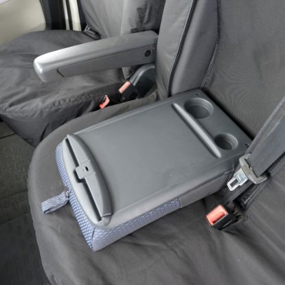 Picture of UK Custom Covers Citroen Relay Cotton-Backed Front & Rear Seat Covers (2006-2022) - With Front Pull Down Tray | SC380B-381B