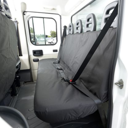 Picture of UK Custom Covers Citroen Relay Cotton-Backed Rear Seat Covers (2006-2022) | SC381B