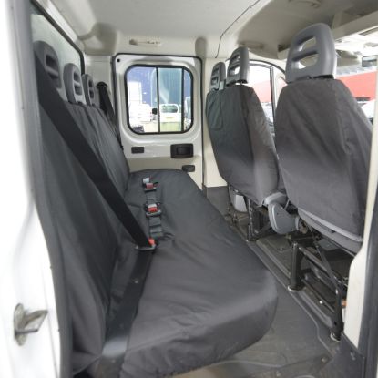 Picture of UK Custom Covers Citroen Relay Cotton-Backed Rear Seat Covers (2006-2022) | SC381B
