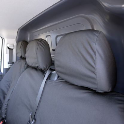 Picture of UK Custom Covers Mercedes Vito Front Seat Covers Cotton-Backed PU (2014 Onwards) - No Split Passenger Base | SC382B