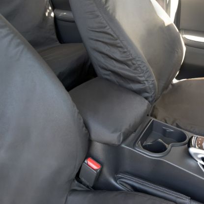 Picture of UK Custom Covers Mercedes X Class Front & Rear Seat Covers Cotton-Backed PU (2017-2020) | SC383B-384B