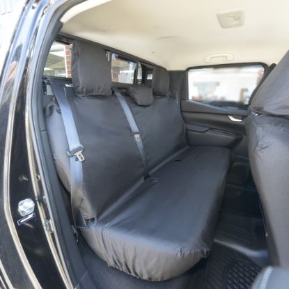 UK Custom Covers Mercedes X Class Rear Seat Covers Cotton-Backed PU (2017-2020)
