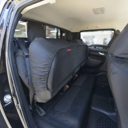 Picture of UK Custom Covers Mercedes X Class Rear Seat Covers Cotton-Backed PU (2017-2020) | SC384B