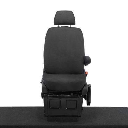 UK Custom Covers Mercedes Sprinter Front Seat Covers Cotton-Backed PU (2006-2018) - Driver Only