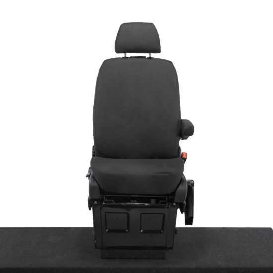 UK Custom Covers Mercedes Sprinter Front Seat Covers Cotton-Backed PU (2006-2018) - Driver Only