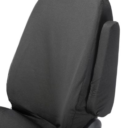 Picture of UK Custom Covers Mercedes Sprinter Front Seat Covers Cotton-Backed PU (2006-2018) - Driver Only | SC398B