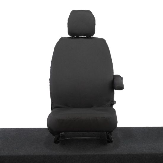 UK Custom Covers Vauxhall Vivaro Seat Covers Cotton-Backed PU (2014-2019) - Driver Only