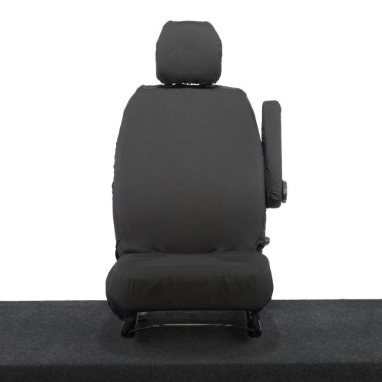 Picture of UK Custom Covers Vauxhall Vivaro Seat Covers Cotton-Backed PU (2014-2019) - Driver Only | SC399B
