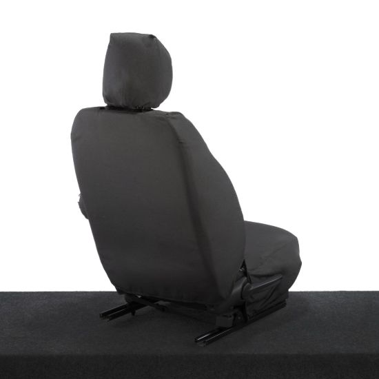 Picture of UK Custom Covers Vauxhall Vivaro Seat Covers Cotton-Backed PU (2014-2019) - Driver Only | SC399B