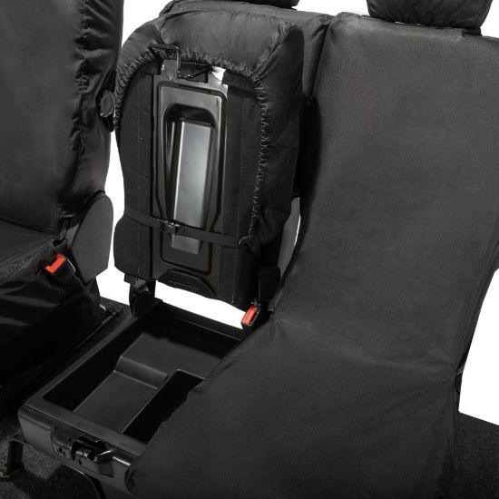 Picture of UK Custom Covers Toyota Proace City Front Seat Covers Cotton-Backed PU (2019 Onwards) - Black | SC403B