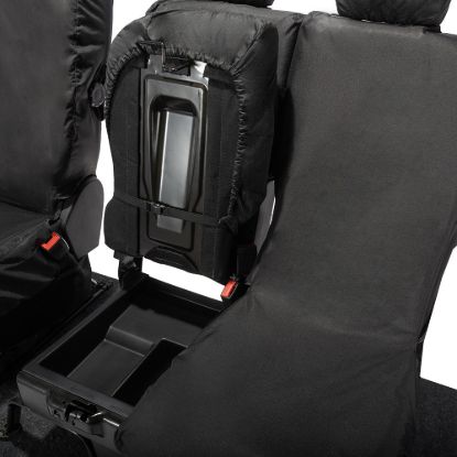 Picture of UK Custom Covers Citroen Berlingo Cotton-Backed Front Seat Covers (2018 Onwards) Black - 3 Seats | SC403B