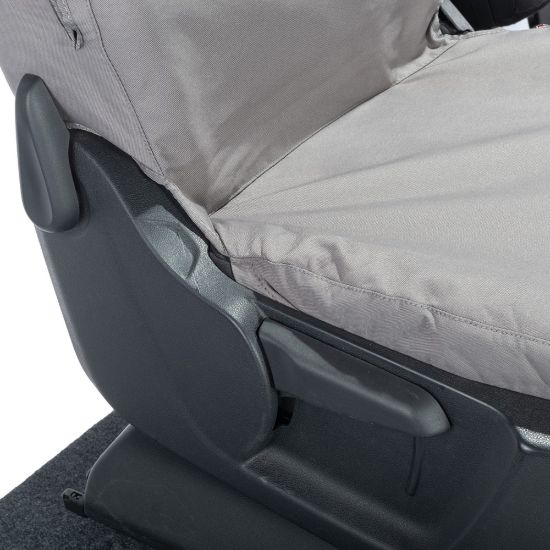 Picture of UK Custom Covers Citroen Berlingo Cotton-Backed Front Seat Covers (2018 Onwards) Grey - 3 Seats | SC403G