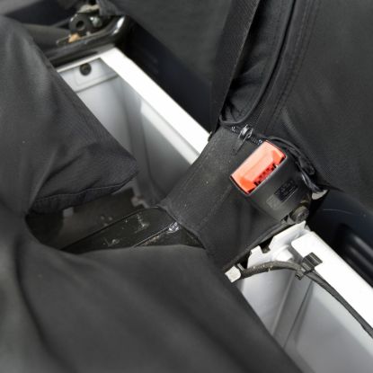 Picture of UK Custom Covers Mercedes Sprinter Front Seat Covers Cotton-Backed PU (2018 Onwards) - Black | SC415B