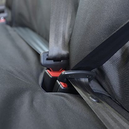 Picture of UK Custom Covers Mercedes Sprinter Front & Rear Seat Covers Cotton-Backed PU (2018 Onwards) - Black | SC415B-416B