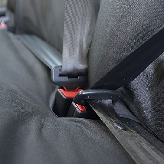 Picture of UK Custom Covers Mercedes Sprinter Front & Rear Seat Covers Cotton-Backed PU (2018 Onwards) - Black | SC415B-416B
