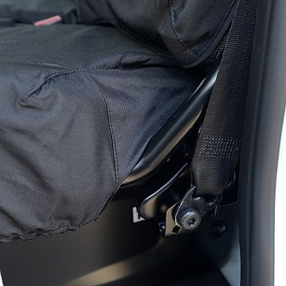 Picture of UK Custom Covers Mercedes Sprinter Front & Rear Seat Covers Cotton-Backed PU (2018 Onwards) - Black | SC415B-416B