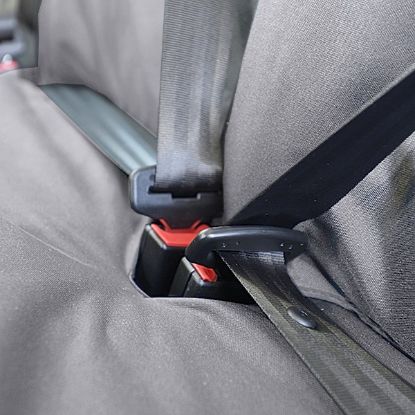 Picture of UK Custom Covers Mercedes Sprinter Front & Rear Seat Covers Cotton-Backed PU (2018 Onwards) - Grey | SC415G-416G