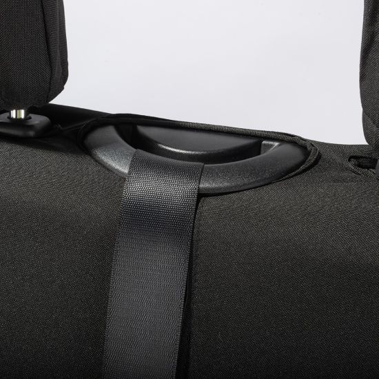 Picture of UK Custom Covers Mercedes Sprinter Rear Seat Covers Cotton-Backed PU (2018 Onwards) - Black | SC416B