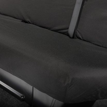 Picture of UK Custom Covers Mercedes Sprinter Rear Seat Covers Cotton-Backed PU (2018 Onwards) - Black | SC416B