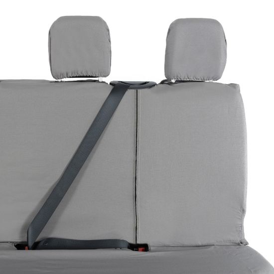 Picture of UK Custom Covers Vauxhall Movano Seat Covers Cotton-Backed PU (2010-2022) - Rear - Grey | SC416G