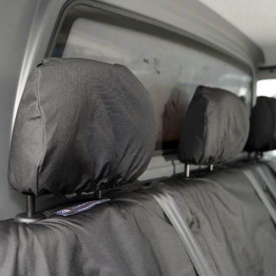 Picture of UK Custom Covers Vauxhall Vivaro Seat Covers Cotton-Backed PU (2019 Onwards) - Rear | SC422B