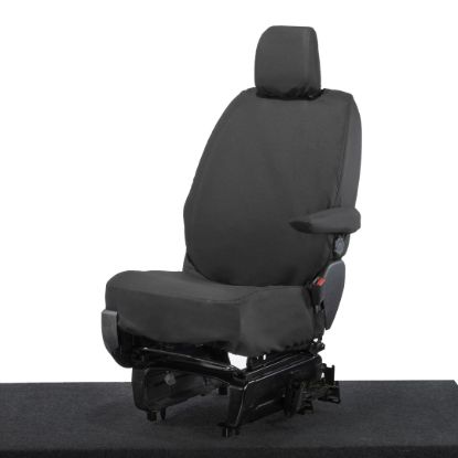 Picture of UK Custom Covers Vauxhall Vivaro Seat Covers Cotton-Backed PU (2019 Onwards) - Driver Only | SC433B