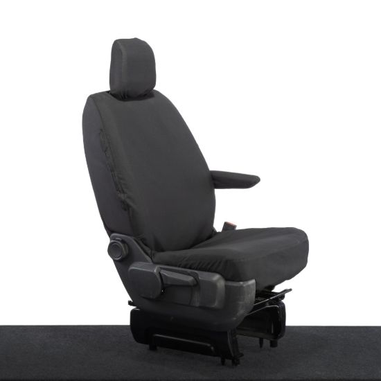 Picture of UK Custom Covers Vauxhall Vivaro Seat Covers Cotton-Backed PU (2019 Onwards) - Driver Only | SC433B