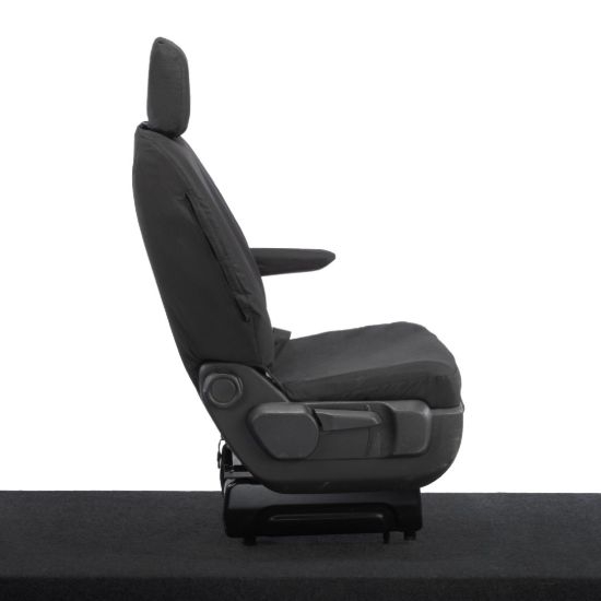 Picture of UK Custom Covers Vauxhall Vivaro Seat Covers Cotton-Backed PU (2019 Onwards) - Driver Only | SC433B
