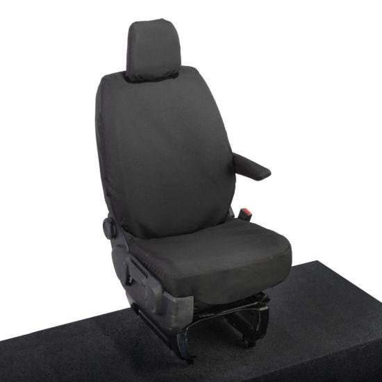Picture of UK Custom Covers Toyota Proace Seat Covers Cotton-Backed PU (2016 Onwards) - Driver Only | SC433B