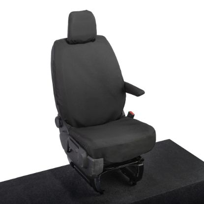 Picture of UK Custom Covers Citroen Dispatch Cotton-Backed Front Seat Covers (2016 Onwards) - Driver Only | SC433B