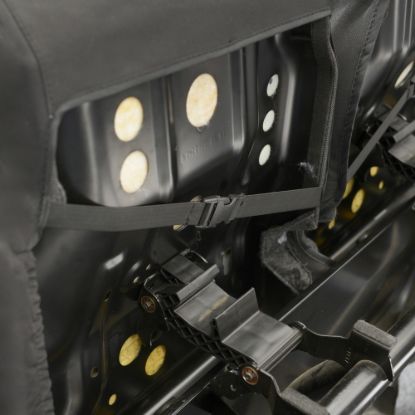 Picture of UK Custom Covers Ford Transit Custom Seat Covers Cotton-Backed PU (2013-2023) - Front (single/Double NO pull Down Tray / Black | SC436B