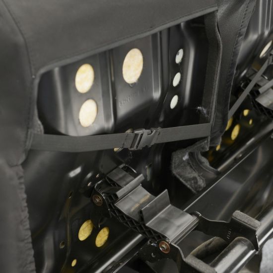 Picture of UK Custom Covers Ford Transit Custom Seat Covers Cotton-Backed PU (2013-2023) - Front (single/Double NO pull Down Tray / Black | SC436B