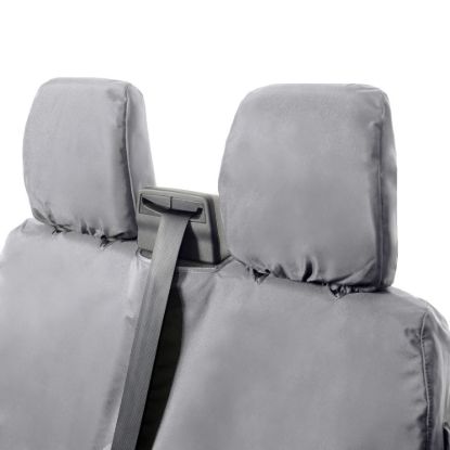 Picture of UK Custom Covers Maxus eDeliver 9 Front Seat Covers Cotton-Backed (2020 Onwards) Grey - Single/Double NO Pull Down Tray | SC436G