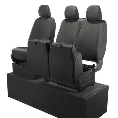 Picture of UK Custom Covers MAN TGE Front Seat Covers Cotton-Backed (2017 Onwards) - No Folding Middle Seat | SC587B