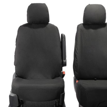 Picture of UK Custom Covers MAN TGE Front Seat Covers Cotton-Backed (2017 Onwards) - No Folding Middle Seat | SC587B
