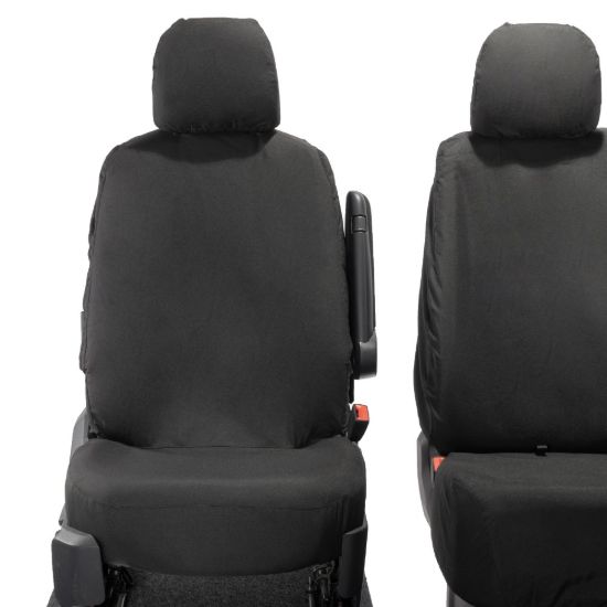 Picture of UK Custom Covers MAN TGE Front Seat Covers Cotton-Backed (2017 Onwards) - No Folding Middle Seat | SC587B