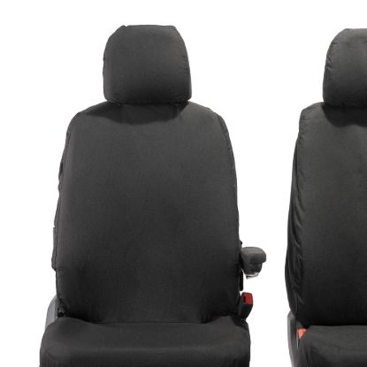 Picture of UK Custom Covers MAN TGE Front Seat Covers Cotton-Backed (2017 Onwards) - No Folding Middle Seat | SC587B