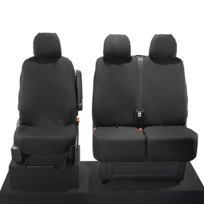 Picture of UK Custom Covers MAN TGE Front Seat Covers Cotton-Backed (2017 Onwards) - No Folding Middle Seat | SC587B