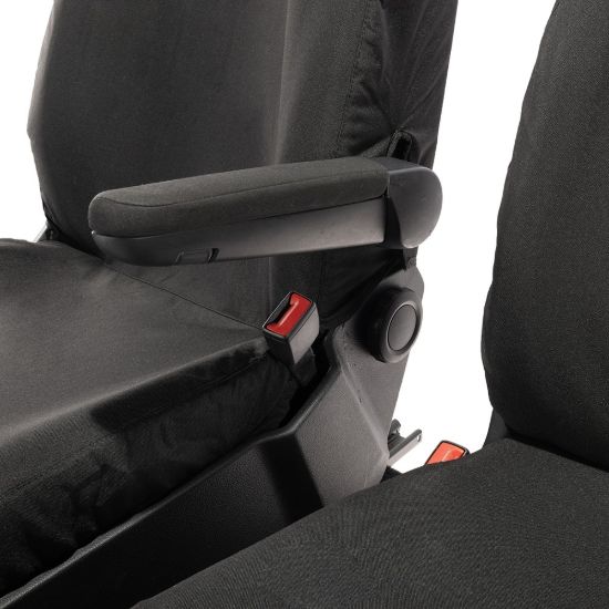 Picture of UK Custom Covers MAN TGE Front Seat Covers Cotton-Backed (2017 Onwards) - No Folding Middle Seat | SC587B