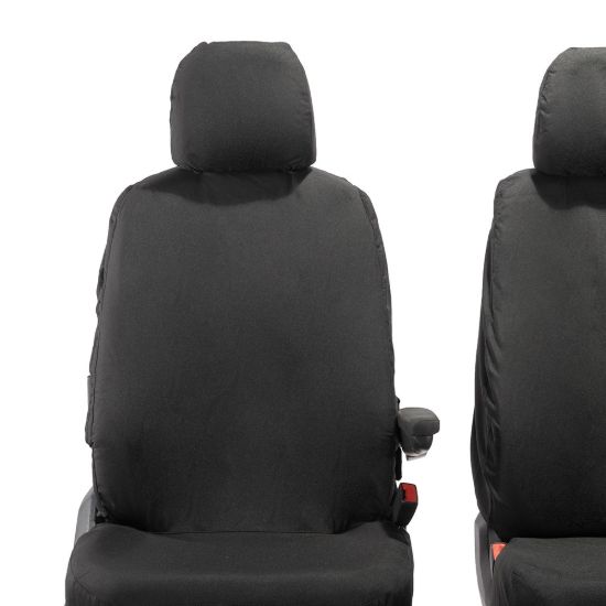 Picture of UK Custom Covers VW Crafter Cotton-Backed Front Seat Covers (2017 Onwards) - No Folding Middle Seat | SC587B
