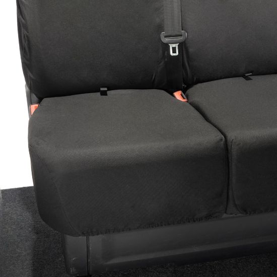 Picture of UK Custom Covers VW Crafter Cotton-Backed Front Seat Covers (2017 Onwards) - No Folding Middle Seat | SC587B