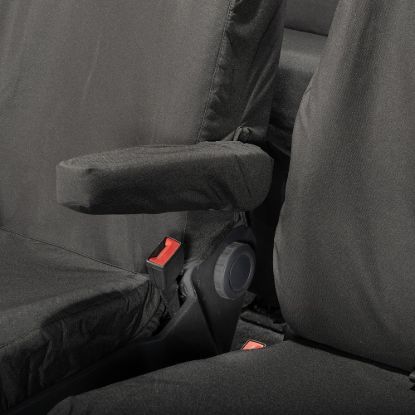 Picture of UK Custom Covers MAN TGE Front & Rear Seat Covers Cotton-Backed (2017 Onwards) - No Front Folding Middle Seat | SC587B-416B