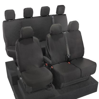 Picture of UK Custom Covers MAN TGE Front & Rear Seat Covers Cotton-Backed (2017 Onwards) - No Front Folding Middle Seat | SC587B-416B
