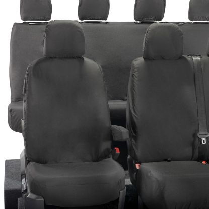 Picture of UK Custom Covers VW Crafter Cotton-Backed Front & Rear Seat Covers (2017 Onwards) - No Front Folding Middle Seat | SC587B-416B