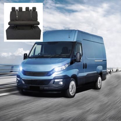 UK Custom Covers Iveco Daily Rear Seat Covers Cotton-Backed