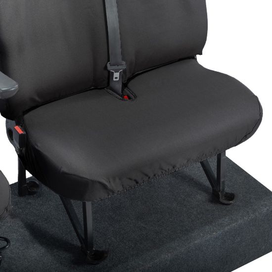 Picture of UK Custom Covers Vauxhall Movano Seat Covers Cotton-Backed PU (2010-2022) - Front No Folding Middle Seat & No Split Passenger Base | SC668B